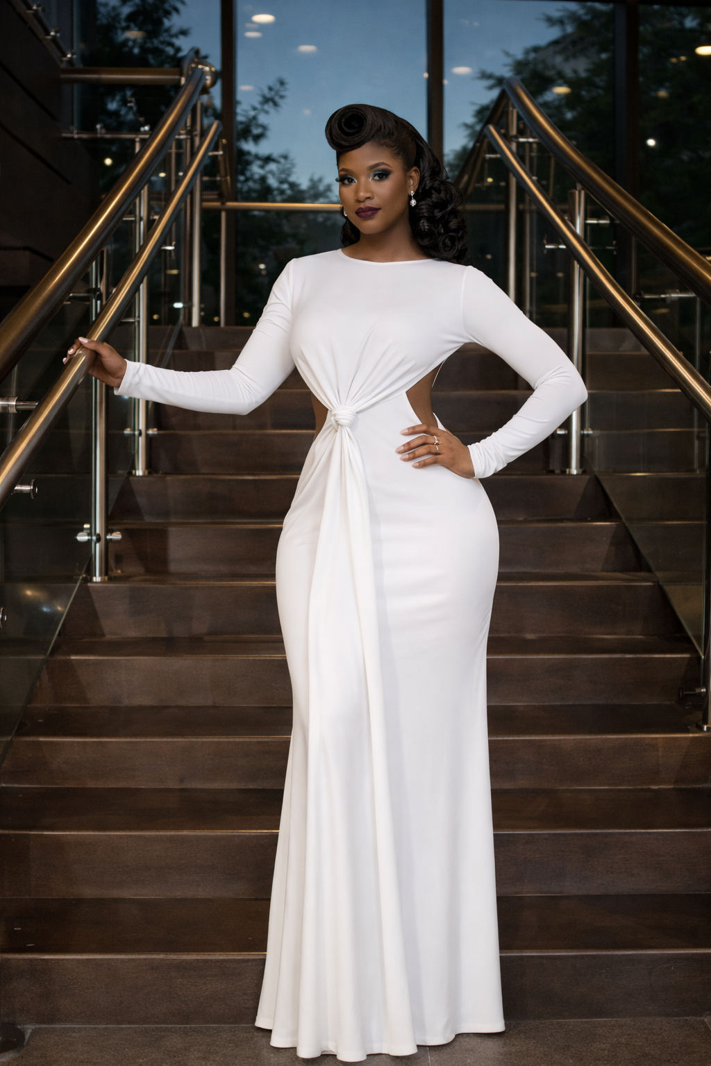 The Midnight Halo Gown