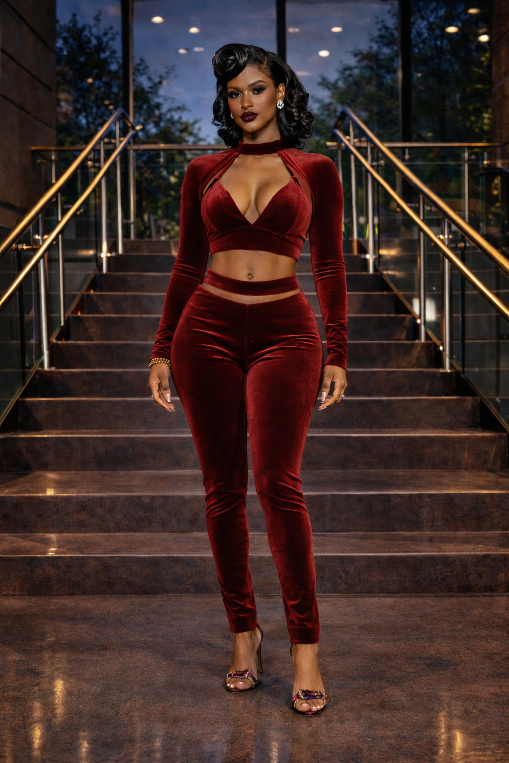 Burgundy Luxe Set