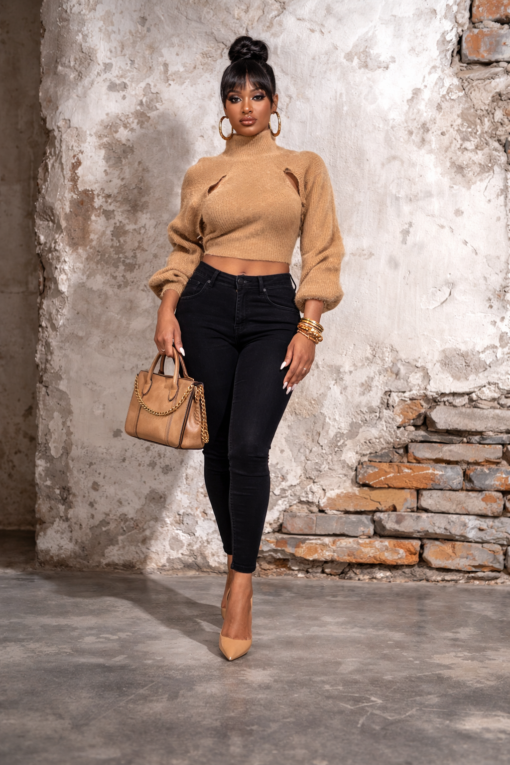 The Luxe Caramel Cutout