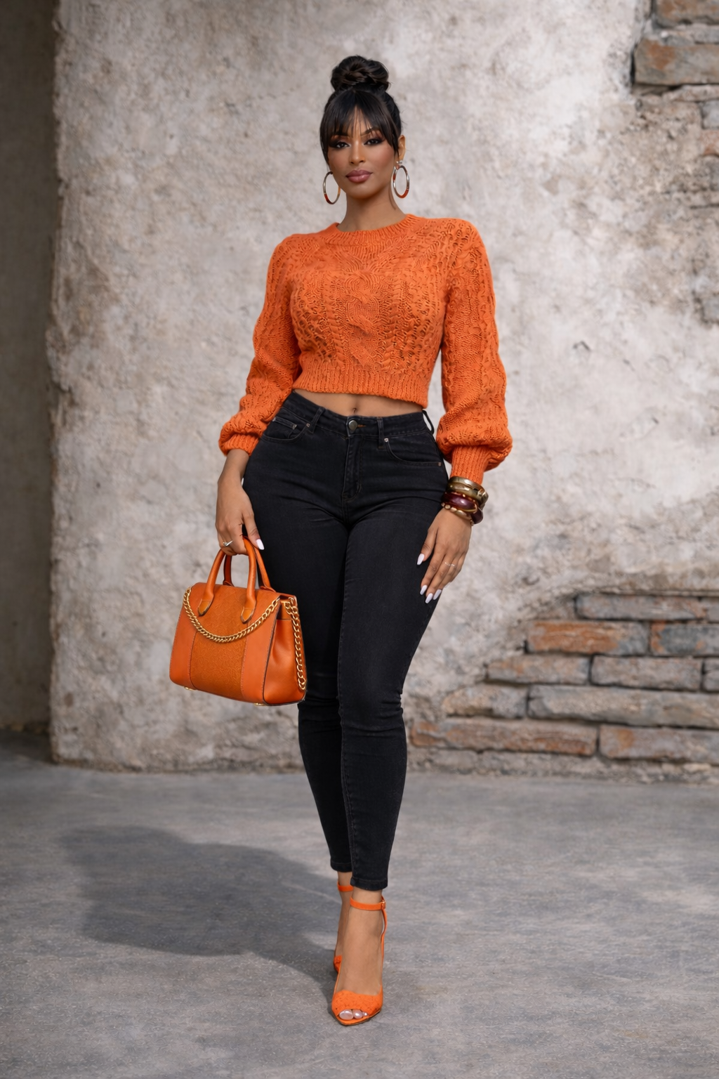 Orange Ember Sweater