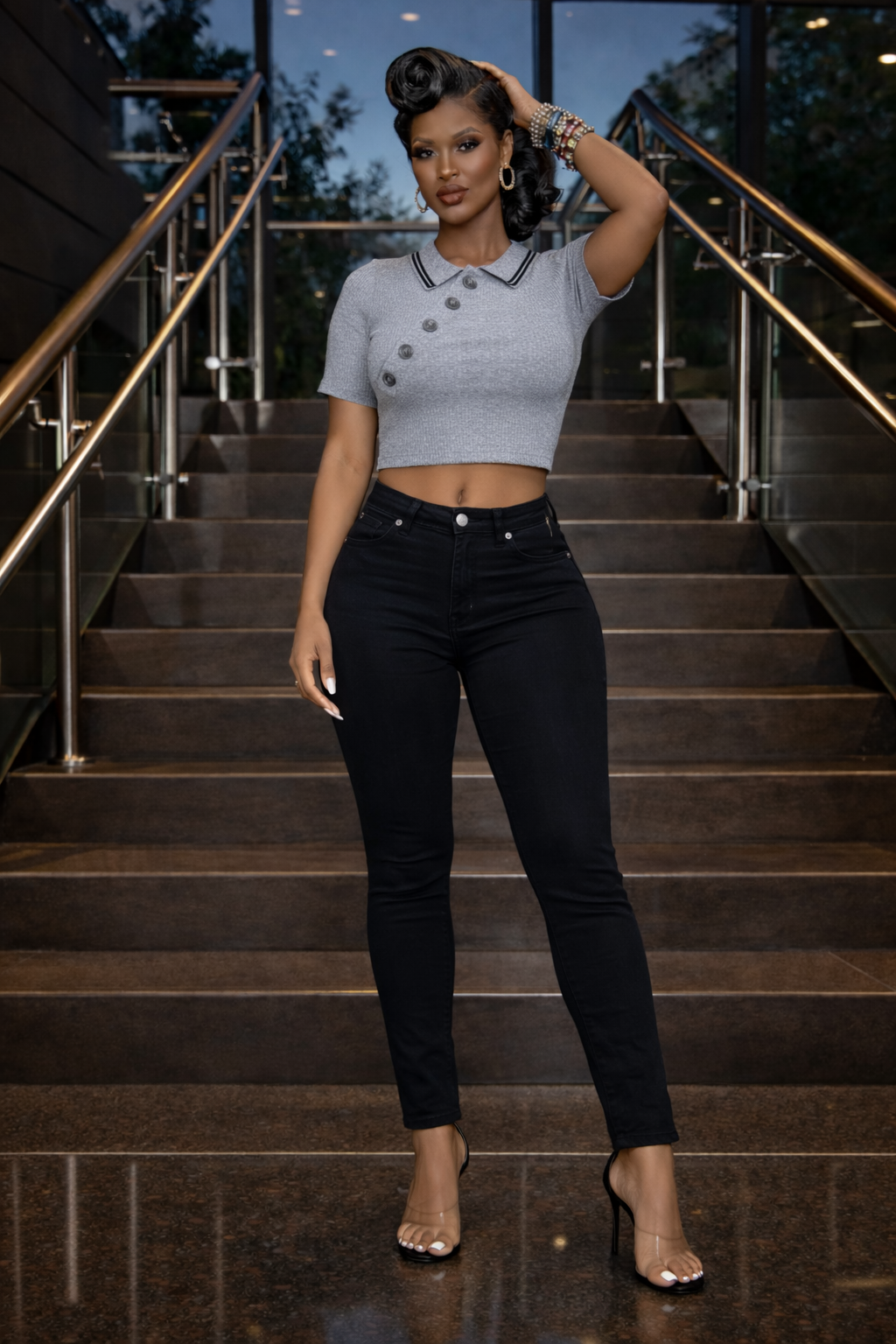 Front Line Crop Sweater