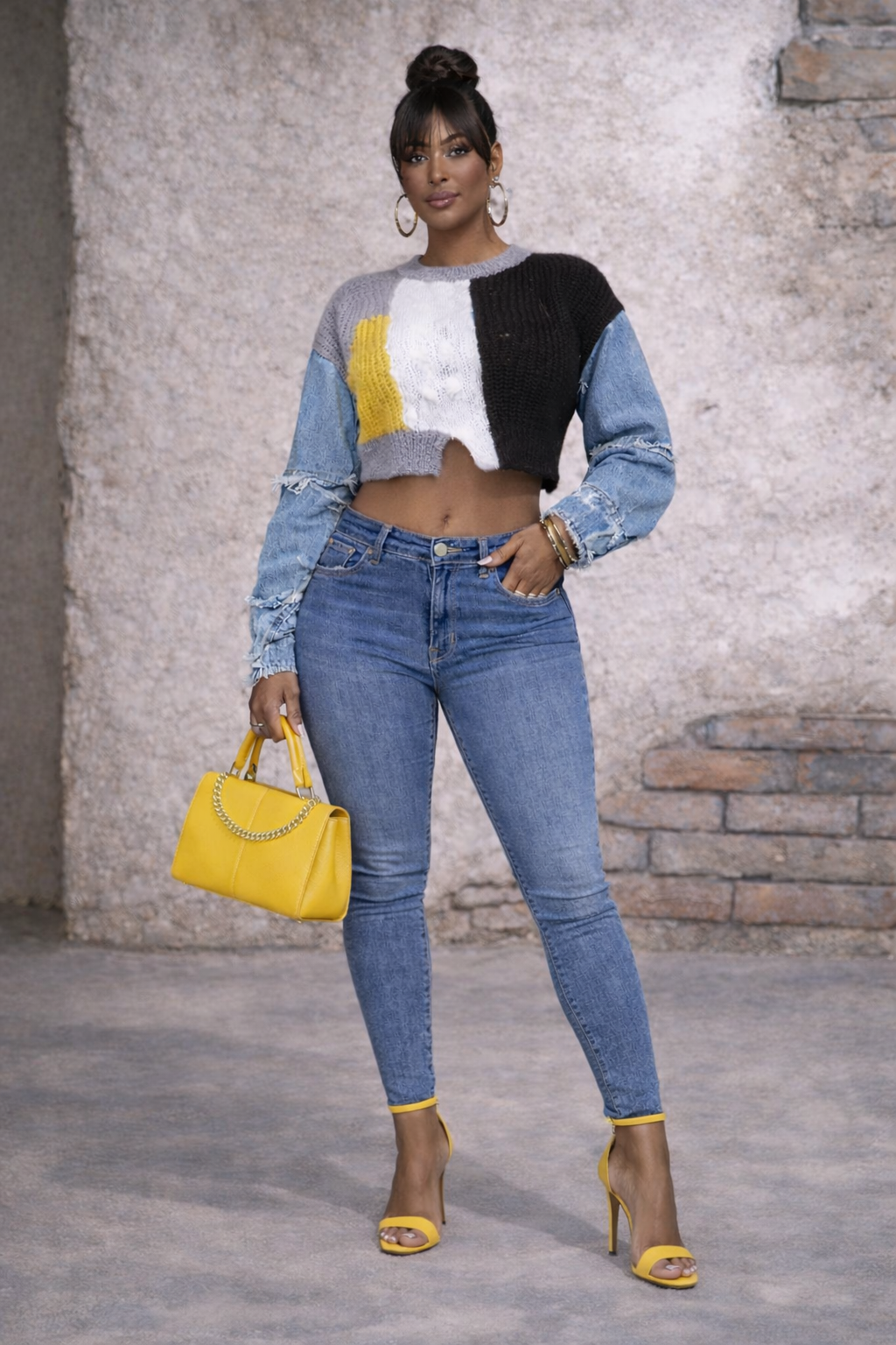 Stitch Crop Sweater