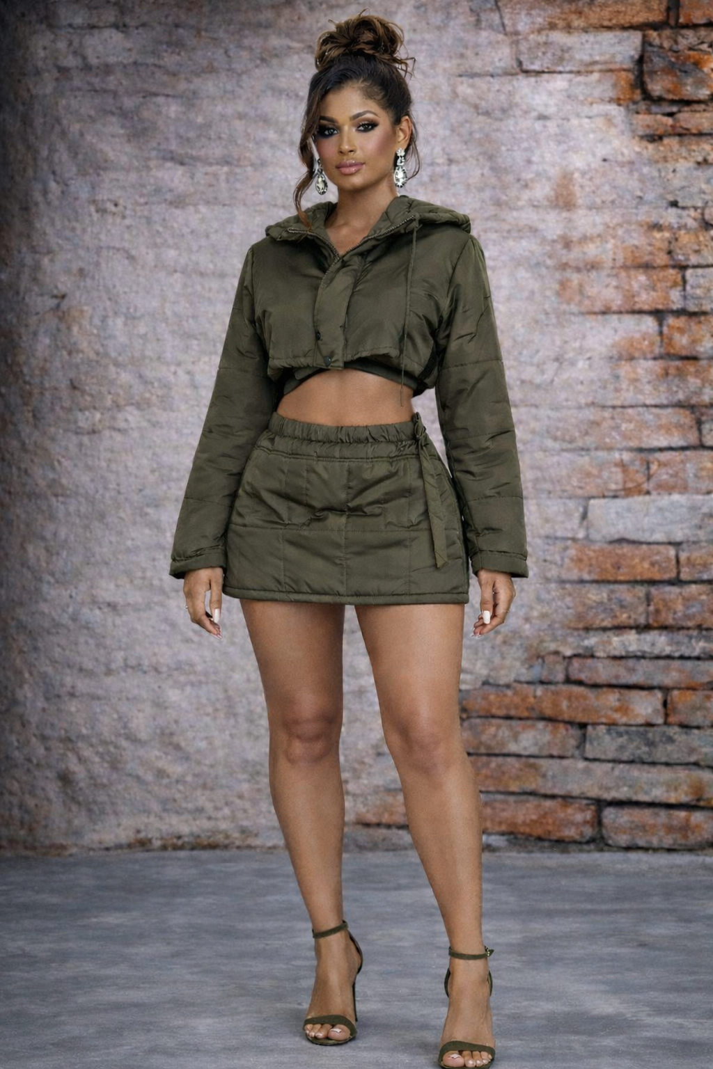 Olive Puff Set