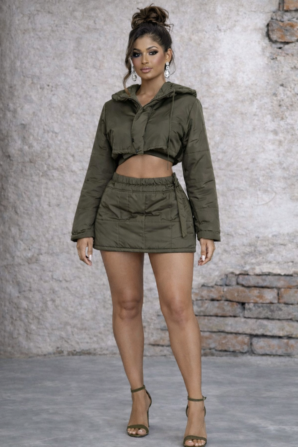 Olive Puff Set