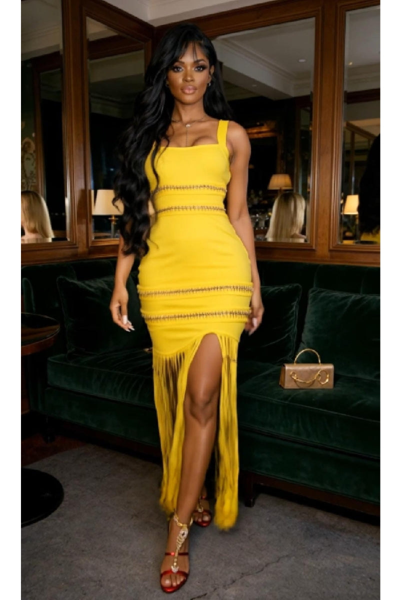 new arrivals gold dress DB Gold main image 1